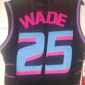 Dwayne Wade Highschool Rickards Jersey -Miami color rush